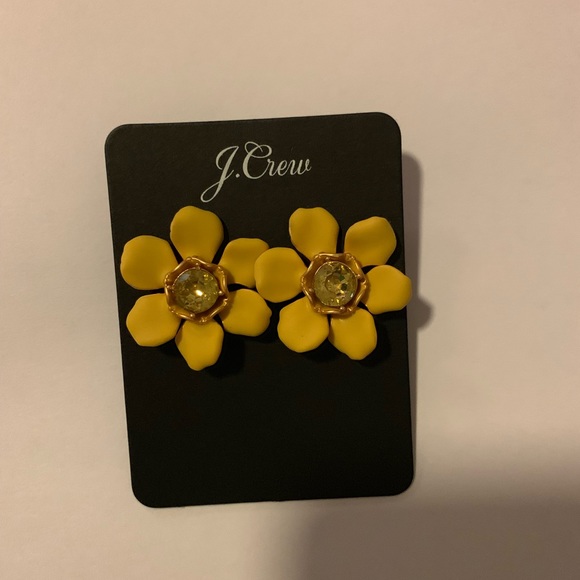 J.crew crystal floral stud earring - Picture 5 of 7